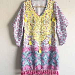 Bright Boho coverup/dress!